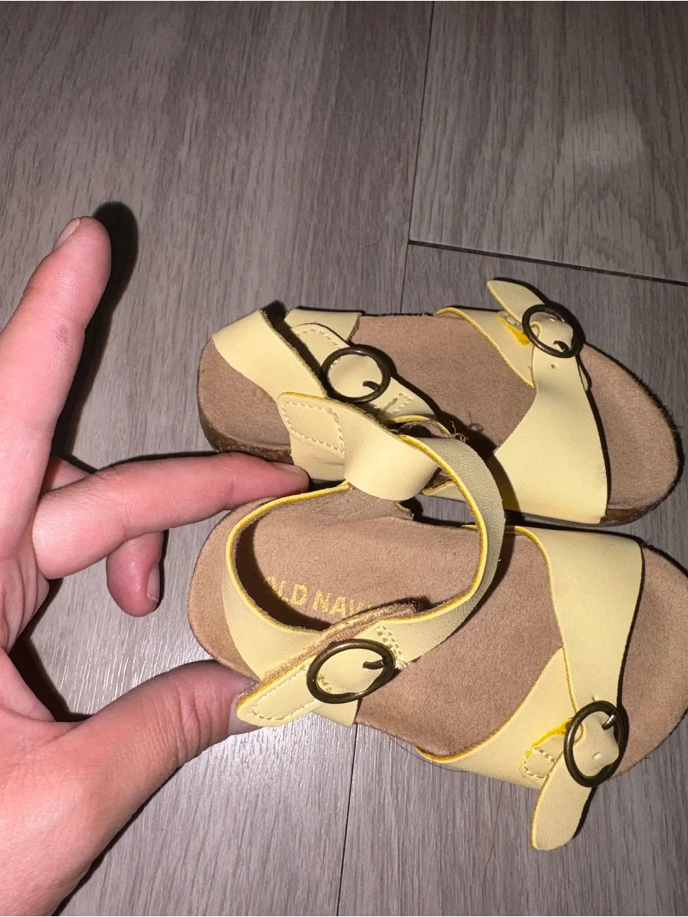 Old Navy Yellow Double-Buckle Kids Sandals